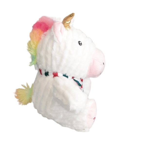 2023 PetSmart Bliss The Unicorn Squeaker White & Rainbow Pet Plush Toy 1… - Picture 3 of 5